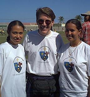 Rev. Bennett dons the UMCC "uniform"