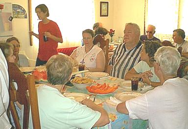 Mealtime at the Mission House