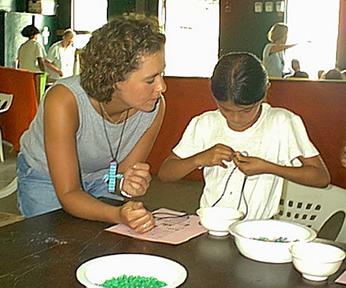 Melissa and the beads