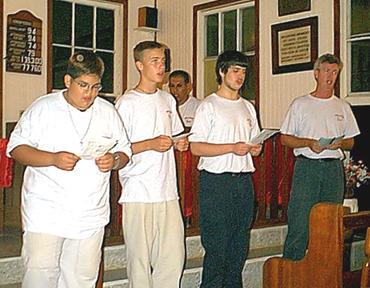 The men in the chorus