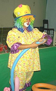 Maritsa clowning around