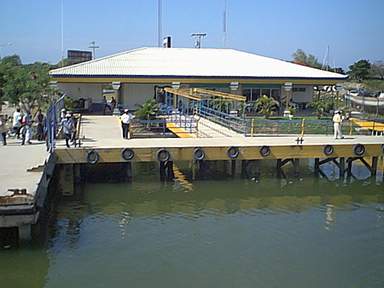 The dock at La Ceiba's port