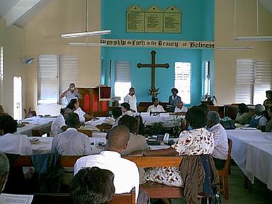 District Conference in Session