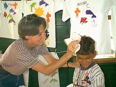 Oops... paint in the hair