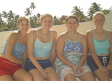 Snorkelers at the ready