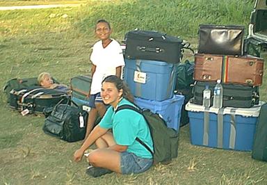 Jairo, Sam and luggage