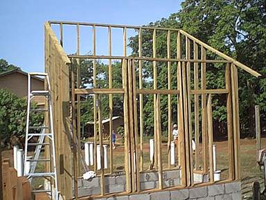 Walls in place